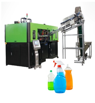 2 Hohlräume Full Automatic Haustier Plastik flacher Flasche Herstellung Stretchblasformmaschine für 1L -Reinigungs- und Handwaschflaschen