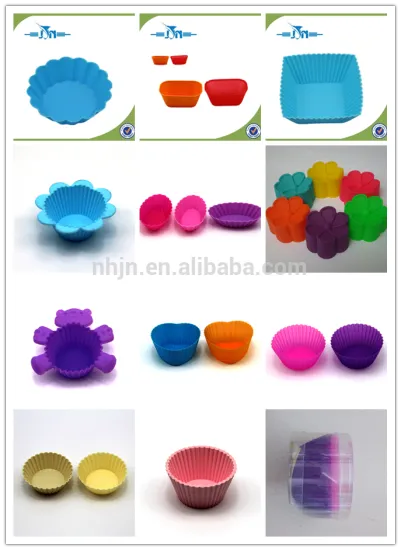 12pcs reuse mini silicone cup cake mold
