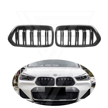 Trockener Kohlefaser-Frontgrill für BMW X2 F39 2018-2023
