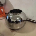 Circular Stainless Steel Chocolate Jar for Kitchen