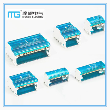 DIN Rail Mounting Brass Earth Bar Terminal Box
