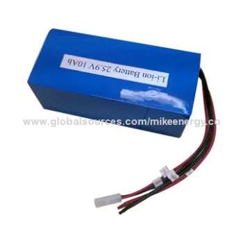LiFePO4 Battery Pack with 25.9V, 10mAh Battery Capacity, Suitable for Motorbike