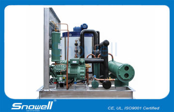 12mt/24h Automatic Fish Ice Machine With Compressor Bitzer / Hanbell , Ce Approved