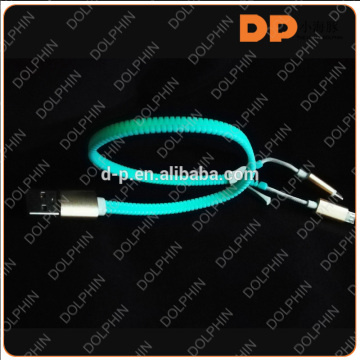 new premium glowing zip earphone in the dark metal fluorescence zipper headphone with mic