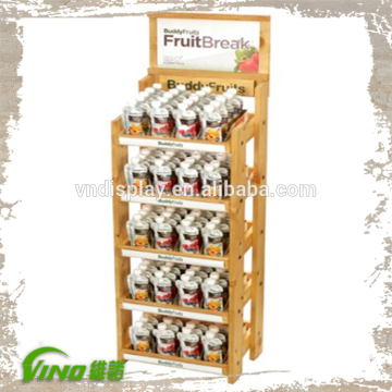Free Standing Display Rack , pop floor displays , Wooden Display Rack , wood flooring display rack