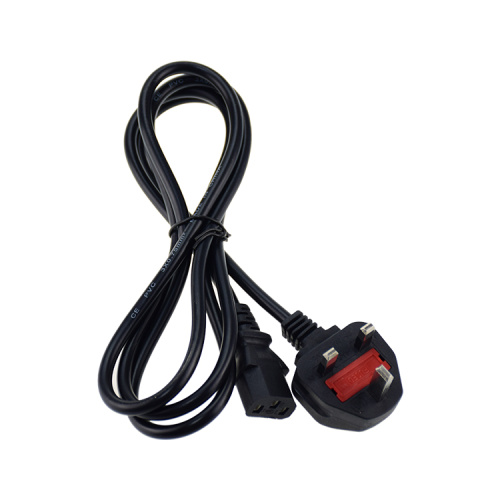 UK Plug With Fuse Cable C13 Power Cord