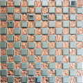 Glass Mosaic Parquet Pattern Mosaic Art Mural Tiles