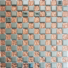 Glass Mosaic Parquet Pattern Mosaic Art Mural Tiles