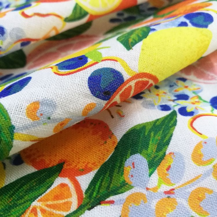 Digital Printing Linen Shirt Pillow Cotton Fabrics