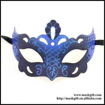 DA002-BLBK Unique Fashion Design Italy Venice Style Royal Blue And Black Handpainted Halloween Masquerade Masks