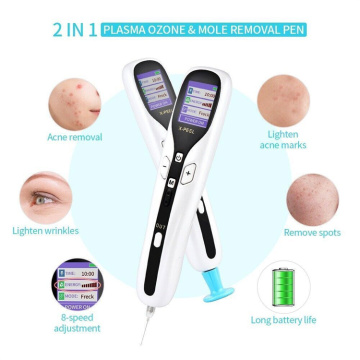 2 in 1 Spot Scar & Wart Removal: Ozone Cold Plasma Pen & Fibroblast Mole Removal Device