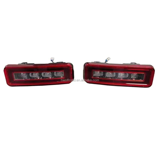 RED/SMOKED BLACK ABS Upgraded Rear Bar Light For Land Rover Defender 2020-2024