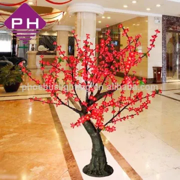 simulation LED cherry tree for park deco