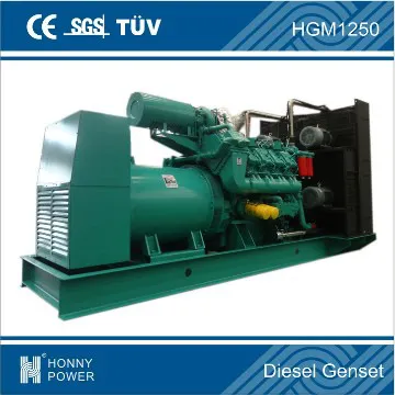 1250KVA/1MW Standby diesel generator Powerd by USA Googol