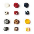 Assorted Colorful Pearl Small Backgammon Checkers 24MM