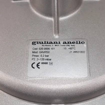 Giuliani Anello Air-Fired Proportional Valves DN50 GAVR50
