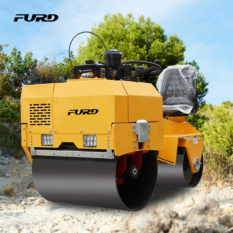 Factory sell 700kg double steel wheel vibration road roller