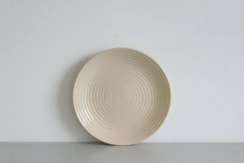 Beige Swirl Ceramic Bowl
