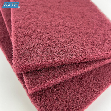 Red Industrial Nylon Champing Scouring Pad để đánh bóng