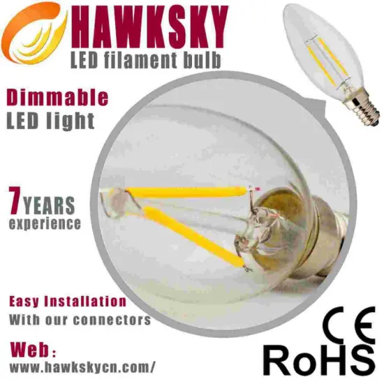 LED Filament Light 2W LED Candle Lighting Supplier