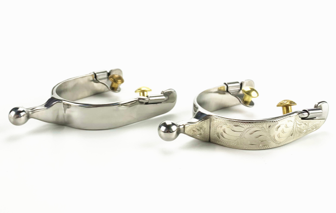 ผลิตภัณฑ์ม้าโบราณของ Western Antique Cowboy Spurs
