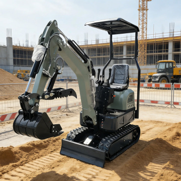 1 Ton Mechanical Crawler Mini Excavator Site Digger