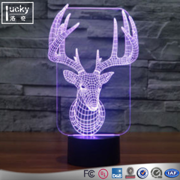 Sika Deer Colorful 3D LED Night Lights Acrylic Lamp Light,3D LED Lamp