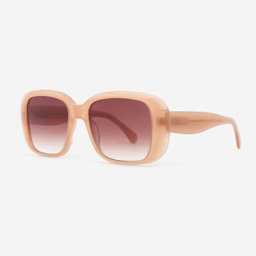 Retro Square acetate female sunglasses