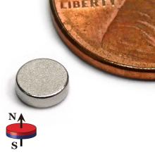 N45 DISC Magnets DIA 3/16x1/16 &quot;Недимийские диск -магниты