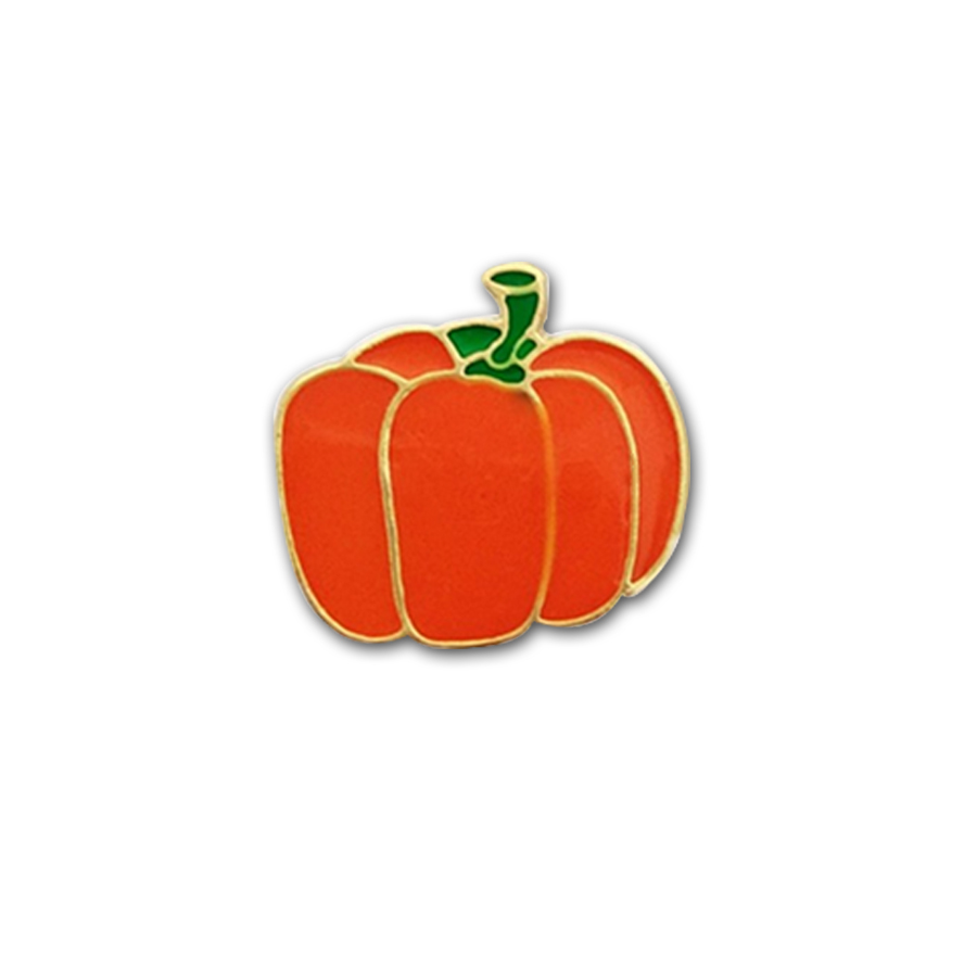 pumpink brooch pin