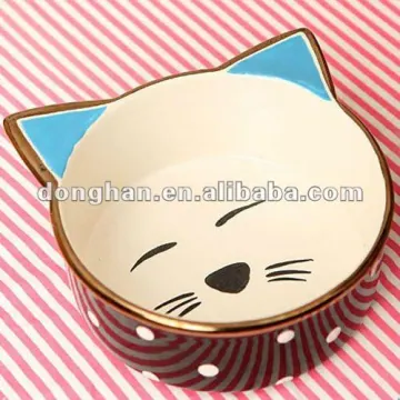 portable cute ceramic pet bowl