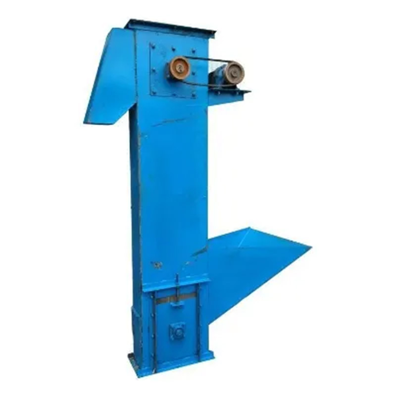Food material elevator for food factory
