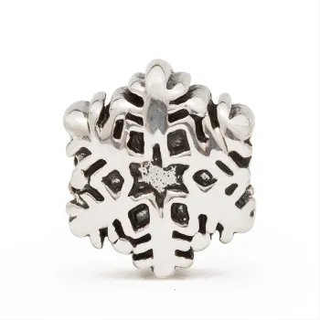 Fashion Jewelry Authentic 925 Silver Snowflake Bead Fit European Charm Bracelet (SS33)