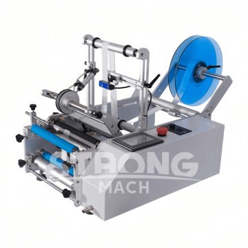 Semi-Automatic Intelligent Glass Jar and Bottle Labeling Machine for Juice Containers
