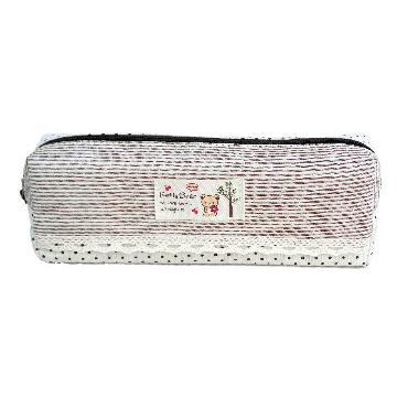 2013 ECO linen cotton pencil case Teddy pencil bag little bear OEM ODM