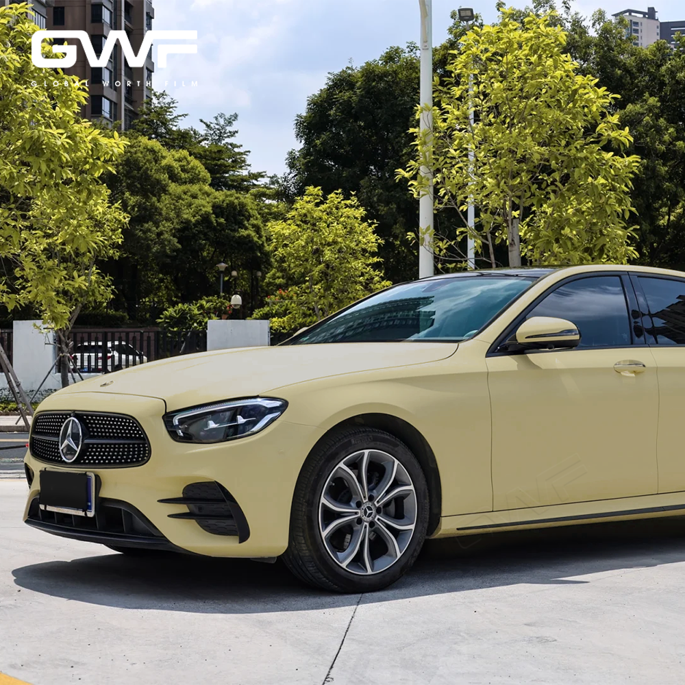 Matte Desert Yellow Wrap Car Film