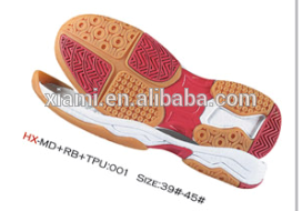 popular man shoes outsole soft leisure shoes MD vibram rubber sole