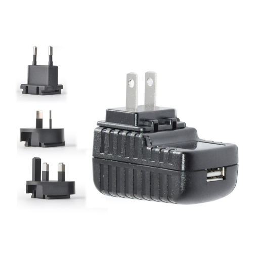 Adaptador USB 5V 2A Interchnageble Plugues