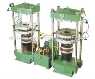 Dual tire vulcanizer rubber machine
