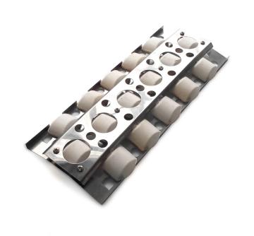 Briquetes de cerâmica com placa de aquecimento de aço inoxidável
