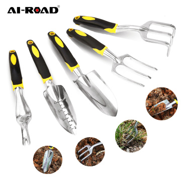 AI-ROAD Home Spade Garden Tool Mix-Function Root Rake Hand Trowel Bonsai Shovel Mini Weeder Lawn Farmland Plant Transplant Set
