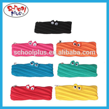 Cute monster zipper pencil bag fashion pencil case for teenage