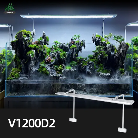 V1200D White Light LED Full Spectrum Aquarium Lamp for Freshwater Tanks