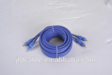 From JLD Audio 5m blue transparent high end RCA cable for car speaker(RCA-17)