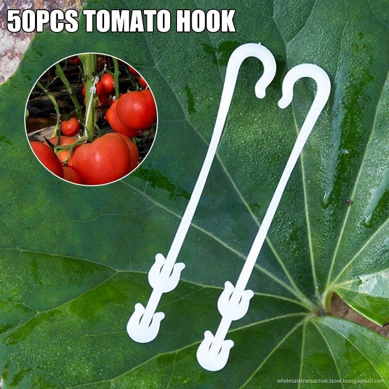 New 50 Pcs Agricultural Ear Hook Farming Tomatoes Greenhouse Clamp Fruit Vegetable Fix