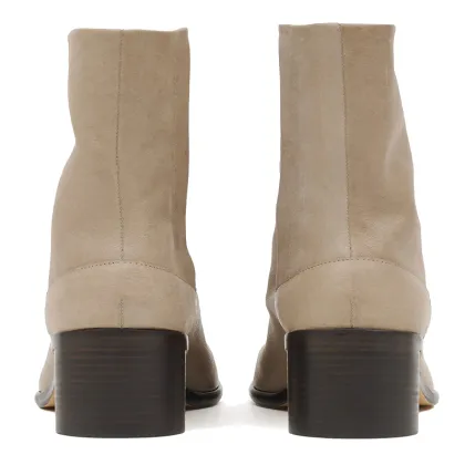 Trendy Women's Leather Toe Separation Boots