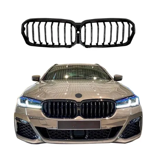CLY Front Car Grill ABS Black Grille for BMW G30 LCI 5 Series 2021
