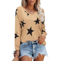 Women's V-Neck Knit Loose Knitted Sweater