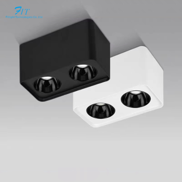 Hot Sale Dimmable DALI Square COB LED Adjustable Ceiling Downlight - 14w to 30w, Surface Mount, CCT Changeable