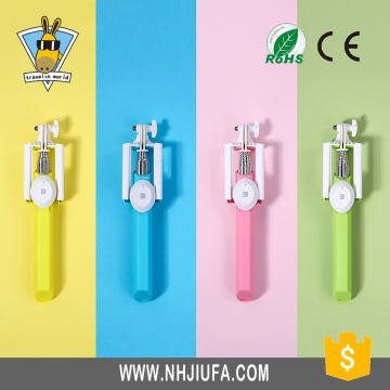 JF Promotional Selfie Stick With Bluetooth Shutter Button, mini Wireless monopod , selfie monopod